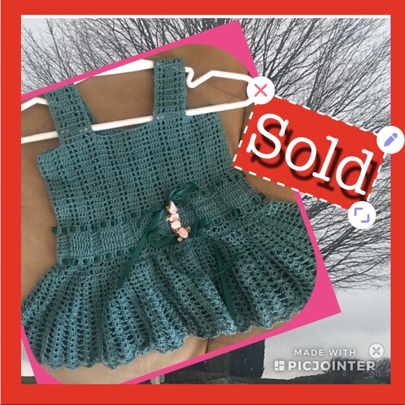 Other - Infant Girl Hunter Green Dress